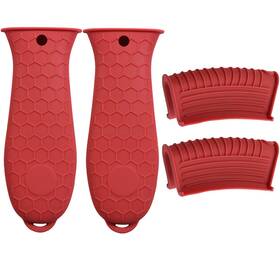 800071 Hzmm 4 Pack Silicone Hot Handle Holder Assist Pan Sleeve Pot Holders Cast Iron