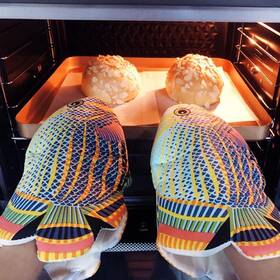 Hong-pei-000018-ibl-us Ibluelover Deep-sea Fish Oven Microwave Mitts Cartoon One Size Shape
