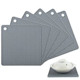 Iff1018 Iffmyjb Square Silicone Trivets Mats Hot Pads For Pot Holders Kitchen Countertop Heat