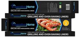 Imperative Home 610446999327 2 Pack Oven Grill Toaster Liners 25x17 Inch Heavy Duty Non-stick Teflon Reusable