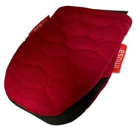 Imusa 042887587656 Mini Oven Mitts Red Boho Heat Resistant 100% Cotton 2-pack New