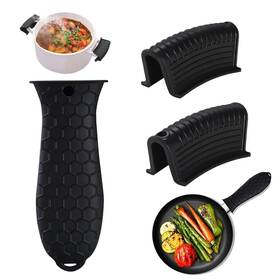 Intatikoo 768469142739 3 Pack Silicone Hot Handle Holders Cover Assist Pan Sleeve Pot Non-sl