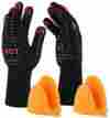 Is20160715us01 Isuda Bbq Gloves-isuda 932 F Extreme Heat Resistant 14 Long Forearm Protection And 753860460568