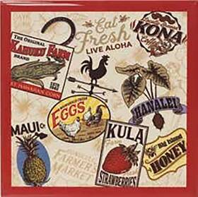 Islander 791344277738 Hawaii Ceramic Tile Trivet The Farmers Market