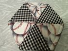 Item6155 Potholder Cotton Baseball Washable Print Fabric Gingham