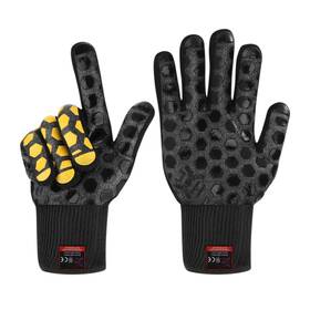 En407 J H 674862713646 Heat Resistant Oven Glove Certified 932 F 2 Layers Silicone Coating