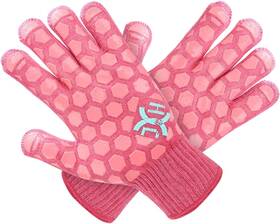H01s J H Heat Resistant Oven Glove Women Fits All Coral Shell With Pink Coating