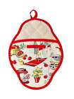 Jessie Steele 50s Kitchen Retro Pot Holders Oven Mitt New W Tags Set Of 2 893482001586