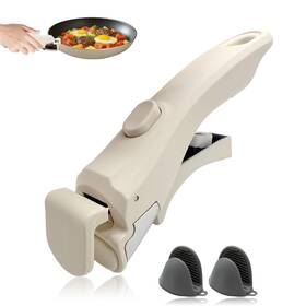 Uph-001 Jeukwud Removable Pot Handle With Silicone Mitts Detachable Pan Handles Black