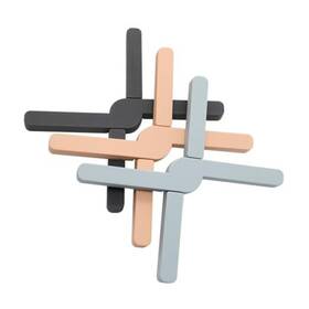 J-z001 Jiazhong 3 Pack Heat-resistant Foldable Silicone Trivets Folding Trivet For Hot Pots
