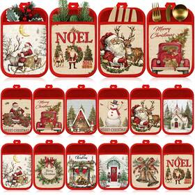 Che-jingmore-olp091 Jingmore 12 Pcs Christmas Pot Holders With Pocket Xmas Retro For
