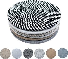 Jyc-0001 Jiyocy 8 Inch Cotton And Non-woven Fabric Round Trivets For Hot Dishes 6 Mix Color