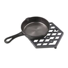 Jogreful 661757397876 Black Cast Iron Trivets Grey Metal Enameled Mat Hot Dish Pads For Kitchen Table