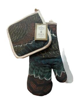 John Derian / Target 197543197424 Thanksgiving Theme Oven Mitt Pot Holder Set New