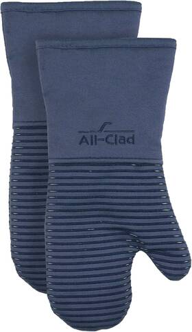 Pac2som65 John Ritzenthaler Co All-clad Premium Silicone Oven Mitts Heat Resistant To 500 Degrees - 100% Cotto