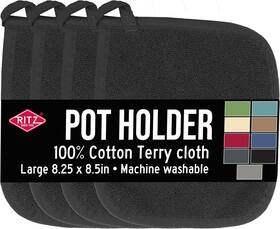 Join-1114-310 John Ritzenthaler Company Ritz Terry Potholder And Hot Pad Heat Resistant Durable 100% Cotton Ergonomica