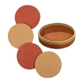 Jojosh 860010746004 Trivets For Hot Dishes 100% Cotton Rope - 8 Inch Pots And Pans Se