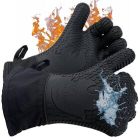 Jolly Green Products 850011132135 Ekogrips Premium Silicone Oven Mitts - Comfy Waterproof Heat Resistant Bbq