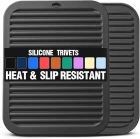Jovanja 445045863822 Silicone Trivets For Hot Pots And Pans - 2 Heat Resistant Pot Holders T