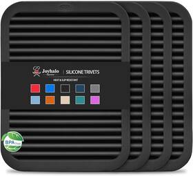 Joyhalo 445005412480 4 Pack Silicone Trivets For Hot Pots And Pans 480 Heat Resistant Trivet