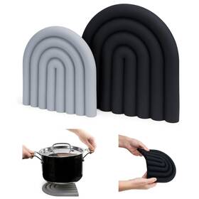 Vpc-ou3 Just Simplicity Premium Silicone Trivet Set Freestanding Bendable Design Kitchen Decor - Du