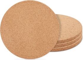 Juvale 744110839524 Round Cork Trivets For Hot Dishes Plates And Kitchen Countertops Multi