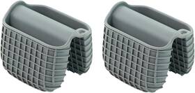 De-wgarlic-24h-3837 Kalopro Mini Silicone Oven Mitts Set Heat Insulation Gray-square