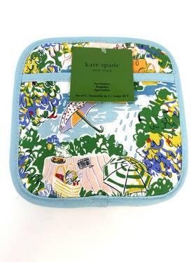 Kate Spade New York 028332816670 Set Of 2 Pot Holders Multicolor Nwt