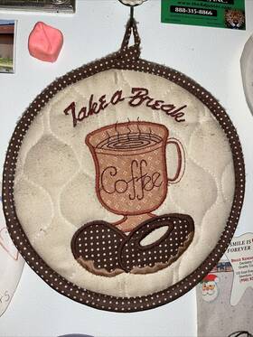 Kay Dee 723886532624 Coffee Mug Cup Pot Holder Vintage Pattern