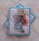 Kay Dee Flower Bouquet Pot Holder Set Beach House Pattern Reversible 723886532723