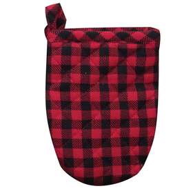 H3235 Kay Dee Camp Christmas Red Plaid Grabber Kitchen Oven Mitt