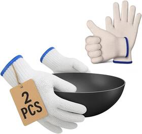 Ketar 796159016749 2 Pairs Heat Resistant Gloves For Grilling - 9.5 Inch Durable Aramid