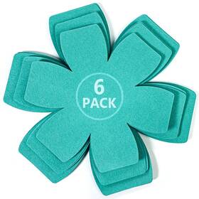 Pp06bg Kevenal Felt Pot And Pan Protectors - Set Of 6 3 Different 06-pack Blue Green