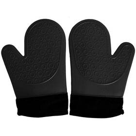 B087qs3r3m Killers Instinct Outdoors 2pcs Xl Black Silicone Oven Mitts And Pot Holders - Heat Resistant Pro Kitchen Glo