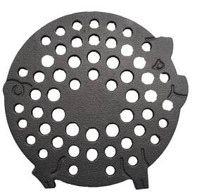 Ci8pt King Kooker 081795571203 Pre-seasoned Cast Iron Pig Trivet
