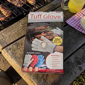 Kitchen 765541511179 Tuff Glove Hot Surface Protector 2pc Value Pack Heat Resistant Bbq Mitt