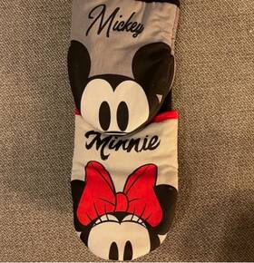 Bb1085902 Kitchen Disney Mickey Minnie Mouse Faces 2-pack Oversized Mini Oven Mitts Pot Holder New