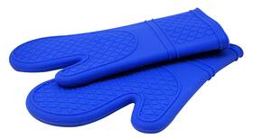Fa007 Kitchen Elements Ultra-flex Blue Silicone Padded Mitts 2-pack