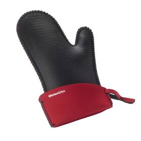 Kitchen Grips 793842017243 Chefs Mitt Large Cherry/black