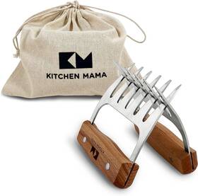 Mg0110-e Kitchen Mama Meat Claws Stainless Steel Shredder With Brown/silver