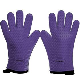 Kitchen Perfection 065006549101 Silicone Smoker Oven Gloves Extreme Heat Resistant Bbq Glo