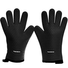 Kitchen Perfection 065006549309 Silicone Smoker Oven Gloves -extreme Heat Resistant Bbq -handle Hot Fo