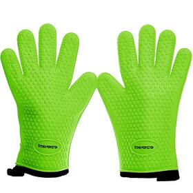 Kitchen Perfection 065006549323 Silicone Smoker Oven Gloves -extreme Heat Resistant Bbq Gloves-handle Hot Foo