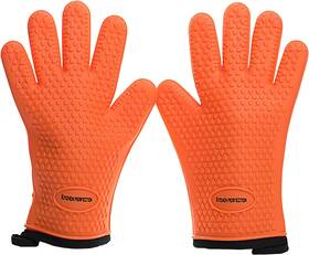 Kitchen Perfection 705353788659 Silicone Smoker Oven Gloves -extreme Heat Resistant Bbq Glove