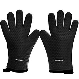 Kitchen Perfection Xl Silicone Smoker Oven Gloves-extreme Bbq Gloves-handle