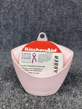 Kitchenaid 024131010875 Pink Susan G. Komen Silicone Cook Bakeware 4 Inch Oven Grabber Mitt New