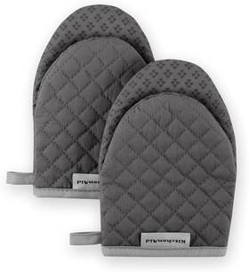 Kitchenaid 028332736282 Asteroid Mini Oven Mitt 5.5 Inch X8 Charcoal Grey 2 Count