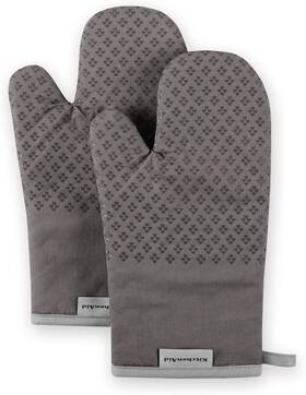 X12.5 Kitchenaid 028332736336 Asteroid Oven Mitt Set 7 Inch Charcoal Grey 2 Piece
