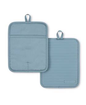 Kitchenaid 028332736619 Ribbed Soft Silicone Pot Holder 2-pack Set 7 Inch X9