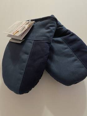 Kitchenaid 028332736671 Mini Oven Mitts 2 Silicone Grip Quilted Blue Nwt